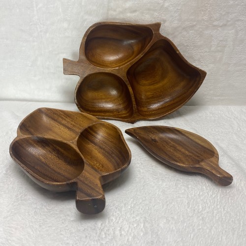 Set piatti intagliati mano - set, 3