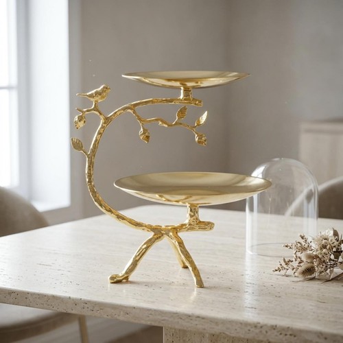 Fruttiera metallizzata due - a,